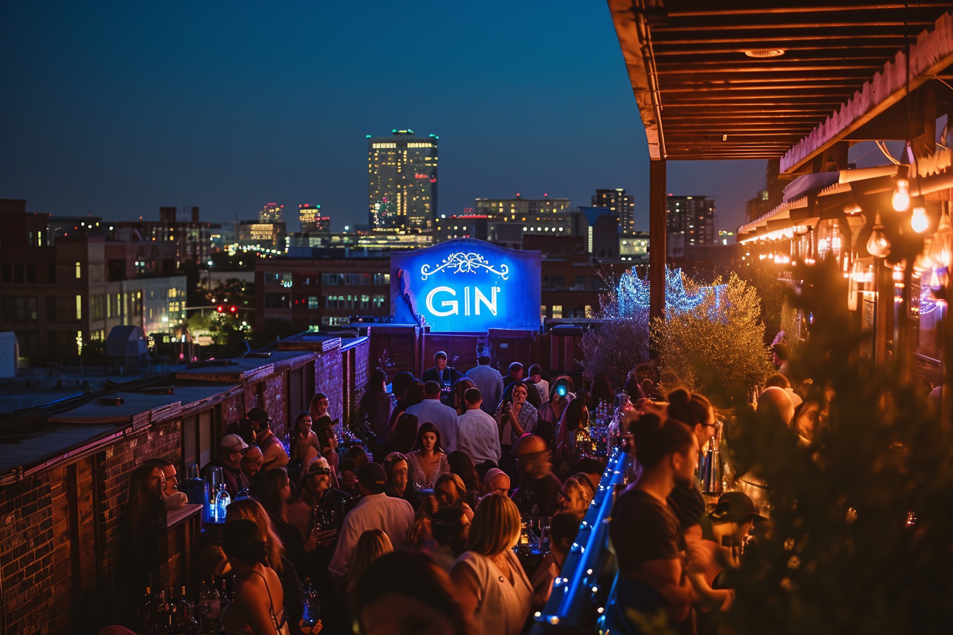 Découvrez l’expérience ultime de la vie nocturne au Blue Gin Rooftop Bar